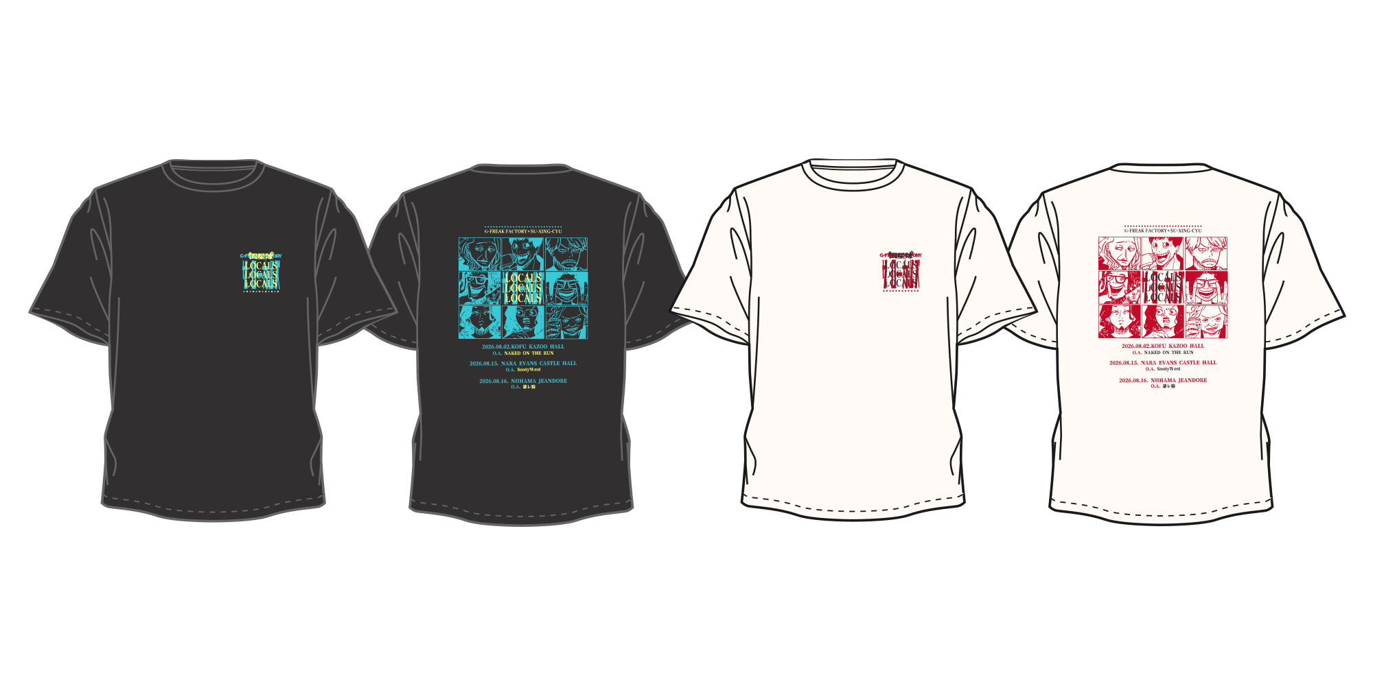 G-FREAK FACTORY×四星球 カップリングツアー」ツアーグッズ解禁！ | G