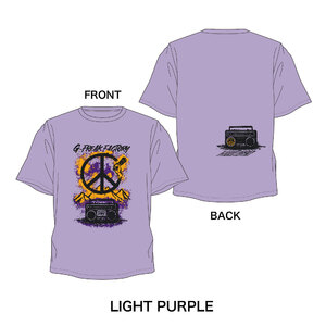 【FREAKY限定カラー】PEACE RADIO T-SHIRTS（LIGHT PURPLE）