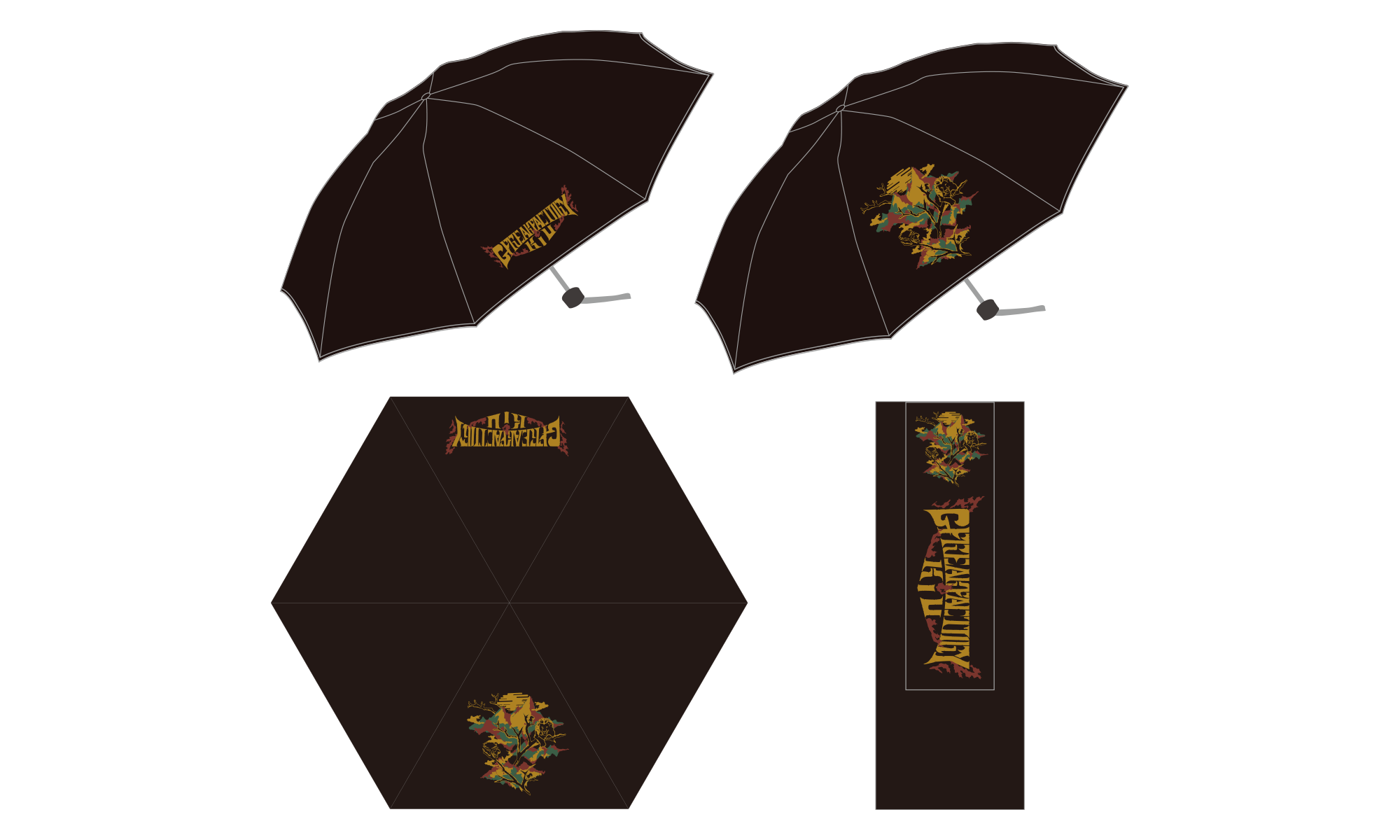 G-FREAK FACTORY × KiU COLLABO UMBRELLA