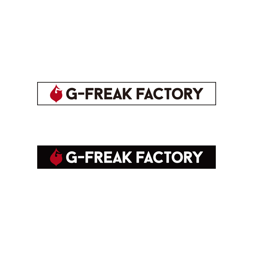 G-FREAK FACTORY LOGO ラバーバンド(ホワイト / ブラック)